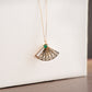 Emerald Fan Necklace