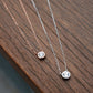 Single Medium Zircon Drop Necklace