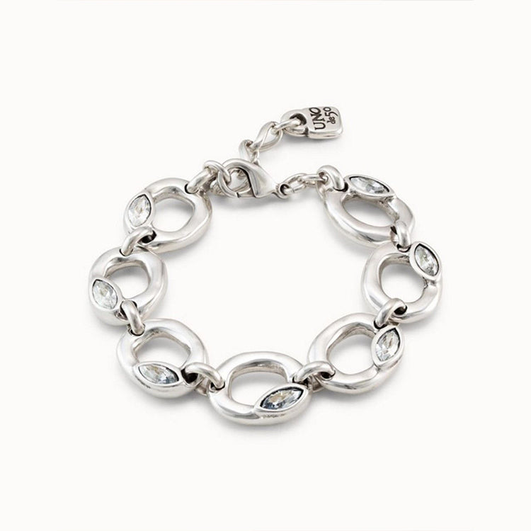 UNOde50 Details Bracelet Silver with Swarovski