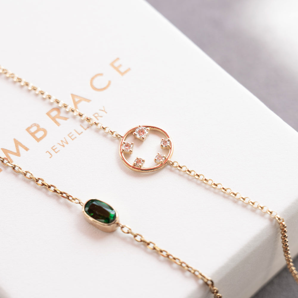 Diamond Halo Bracelet