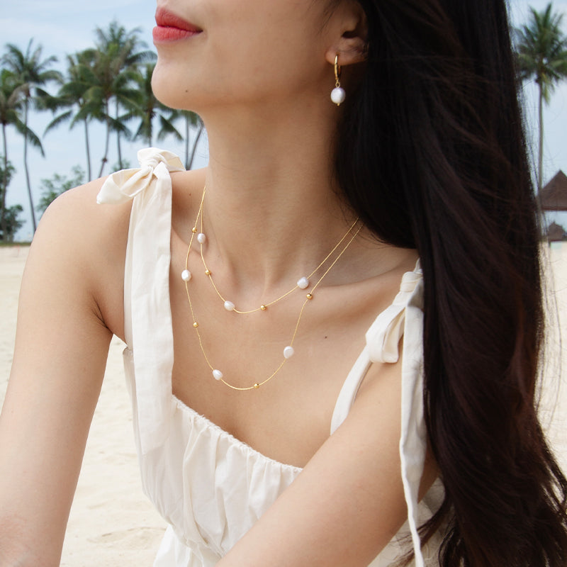 Double Layer Freshwater Pearl Necklace