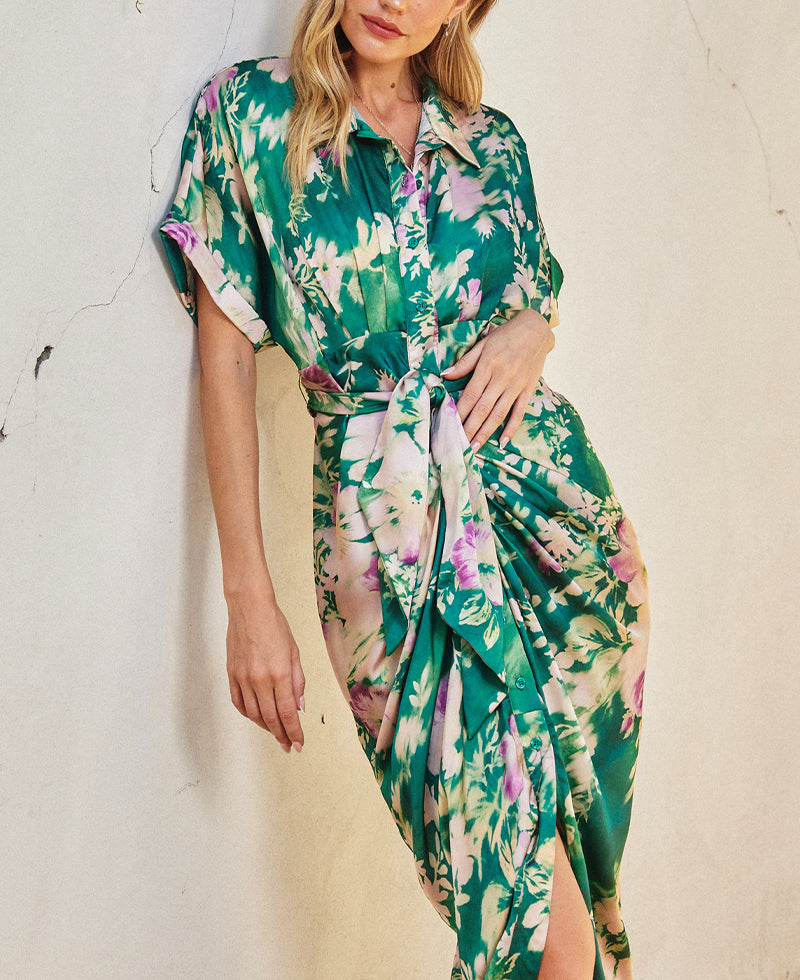 Dress Forum Evergreen Garden Shirt Dress