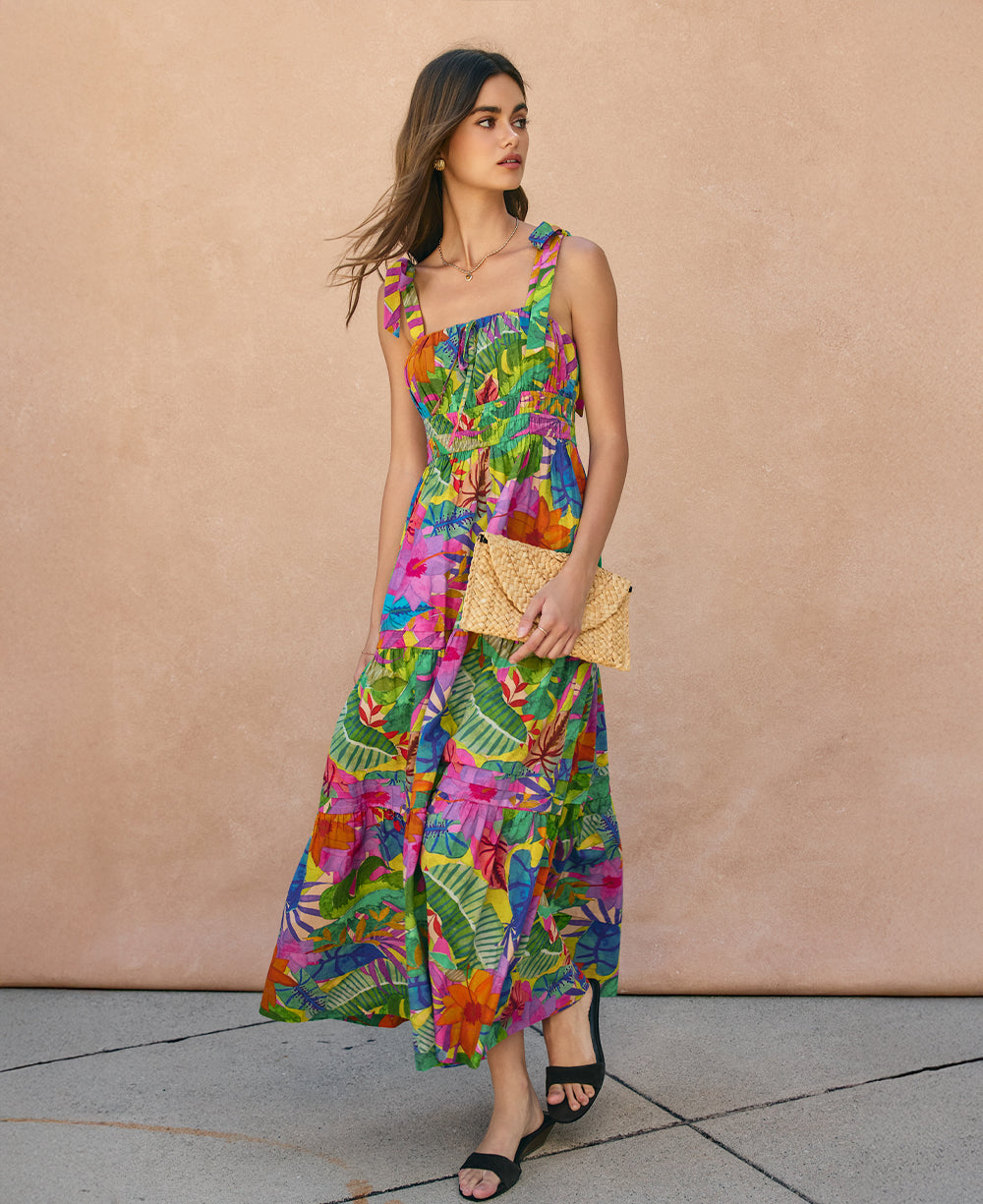 Dress Forum Resort Botanica Tiered Maxi Dress