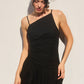 Dress Forum Heaven Sent Drop Waist Ruched Black Maxi