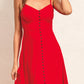 Dress Forum Heaven Sent Button Front Midi Dress - Rouge