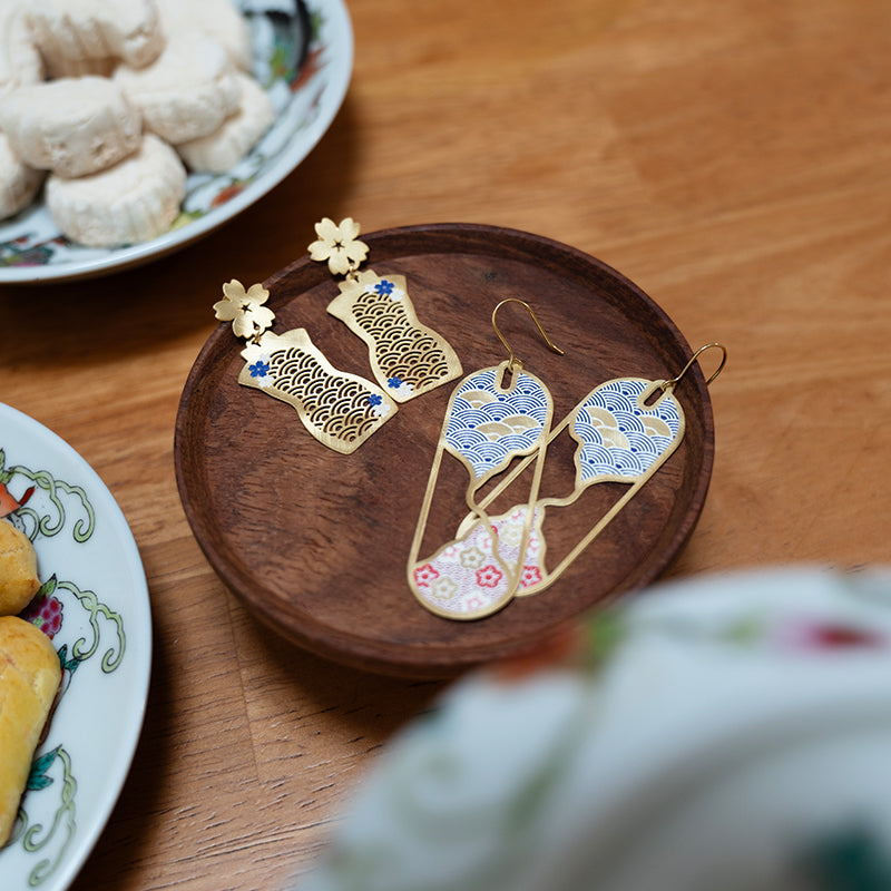 Kintsugi Oval Earrings