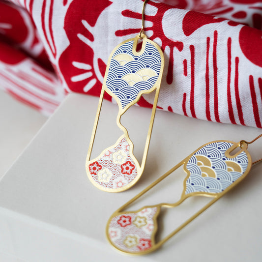 Kintsugi Oval Earrings