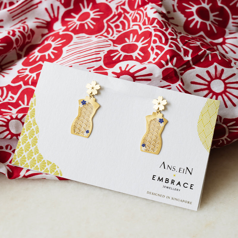 Floral Cheongsam Earrings