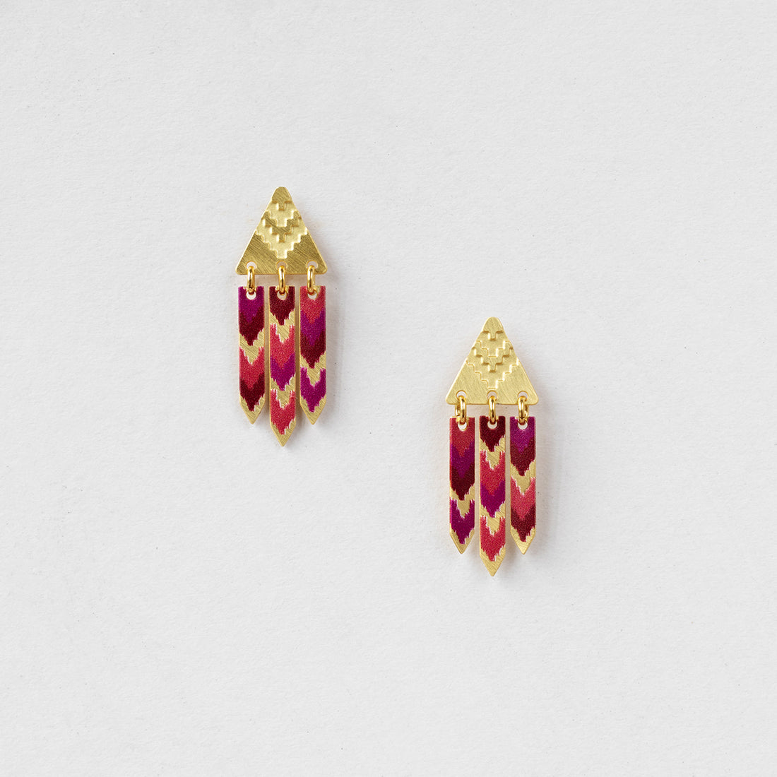 Chevron Tassel Earrings