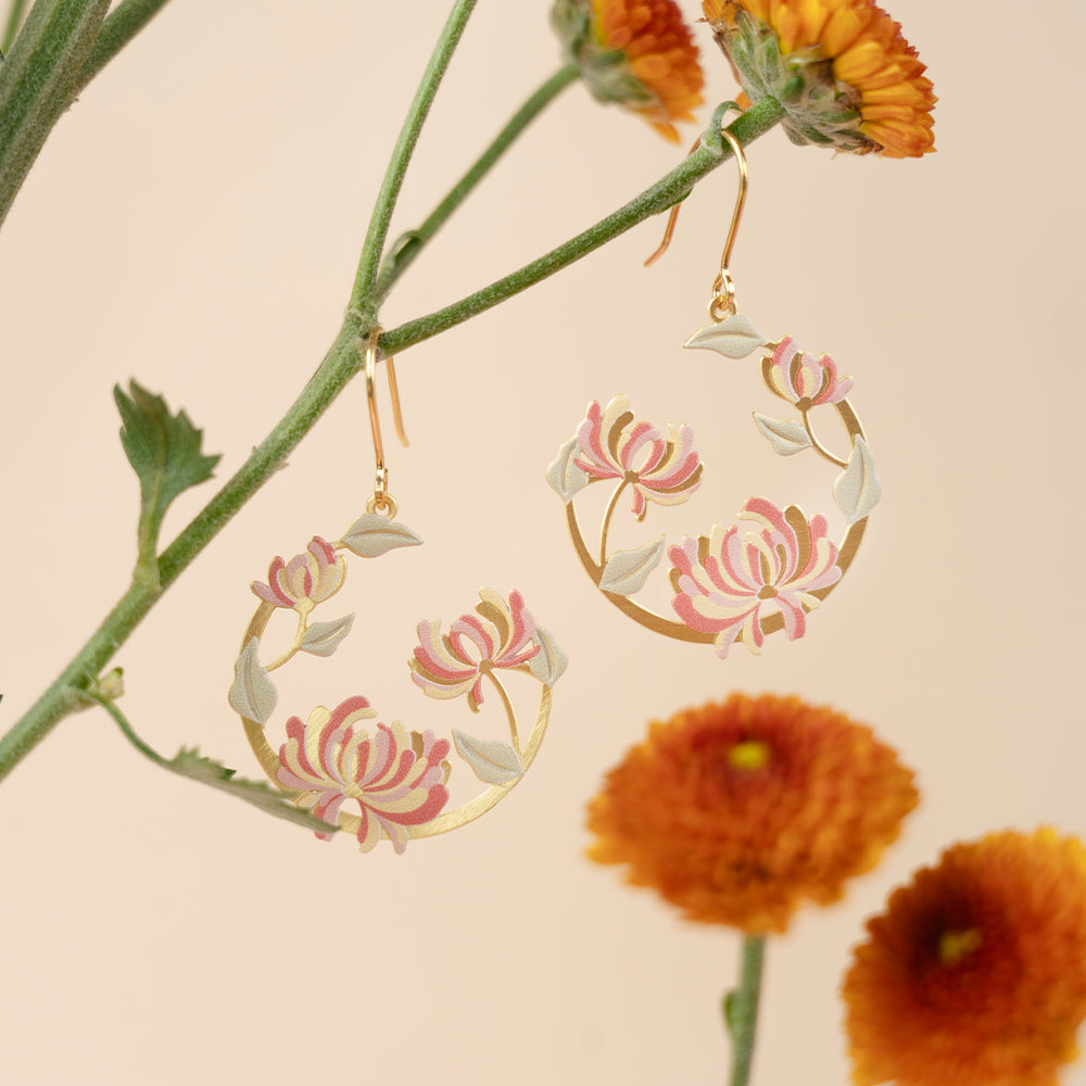 Chrysanthemum Season Earrings