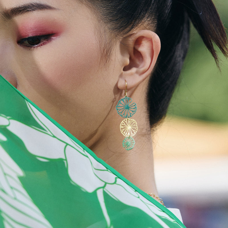 Lily Pad Earrings