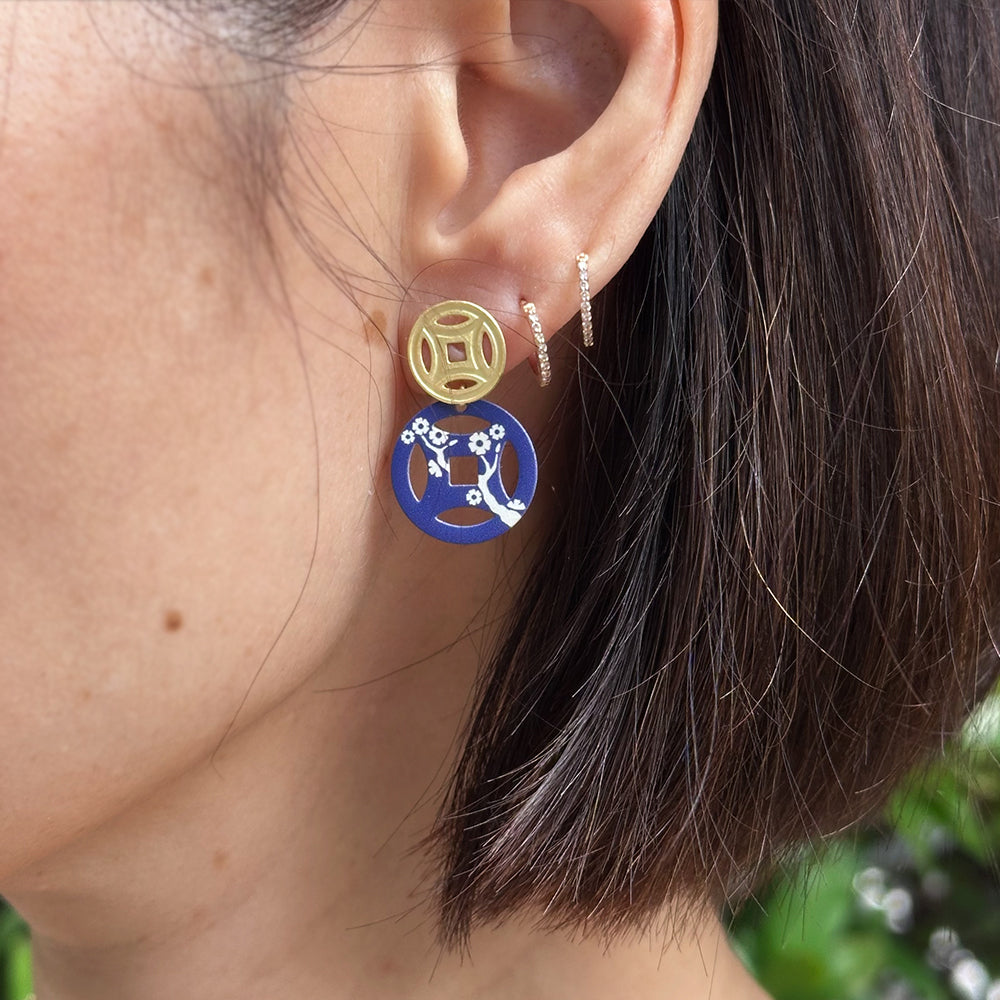 Double Coin Earrings