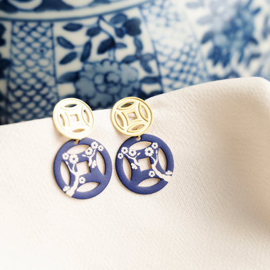 Double Coin Earrings