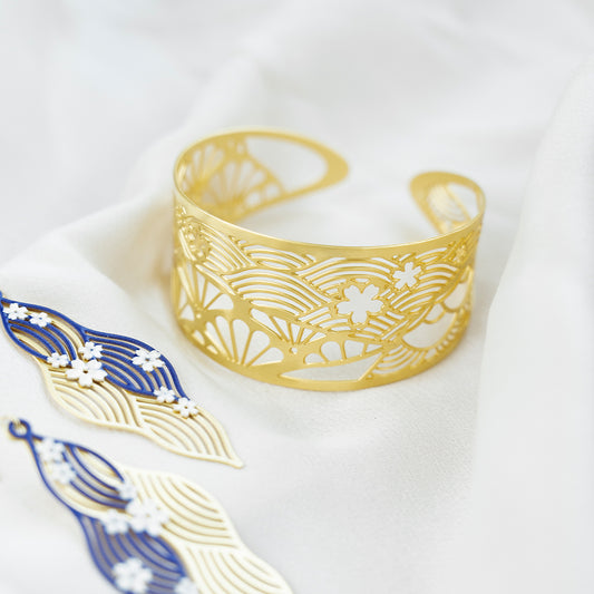 Kintsugi Gold Cuff