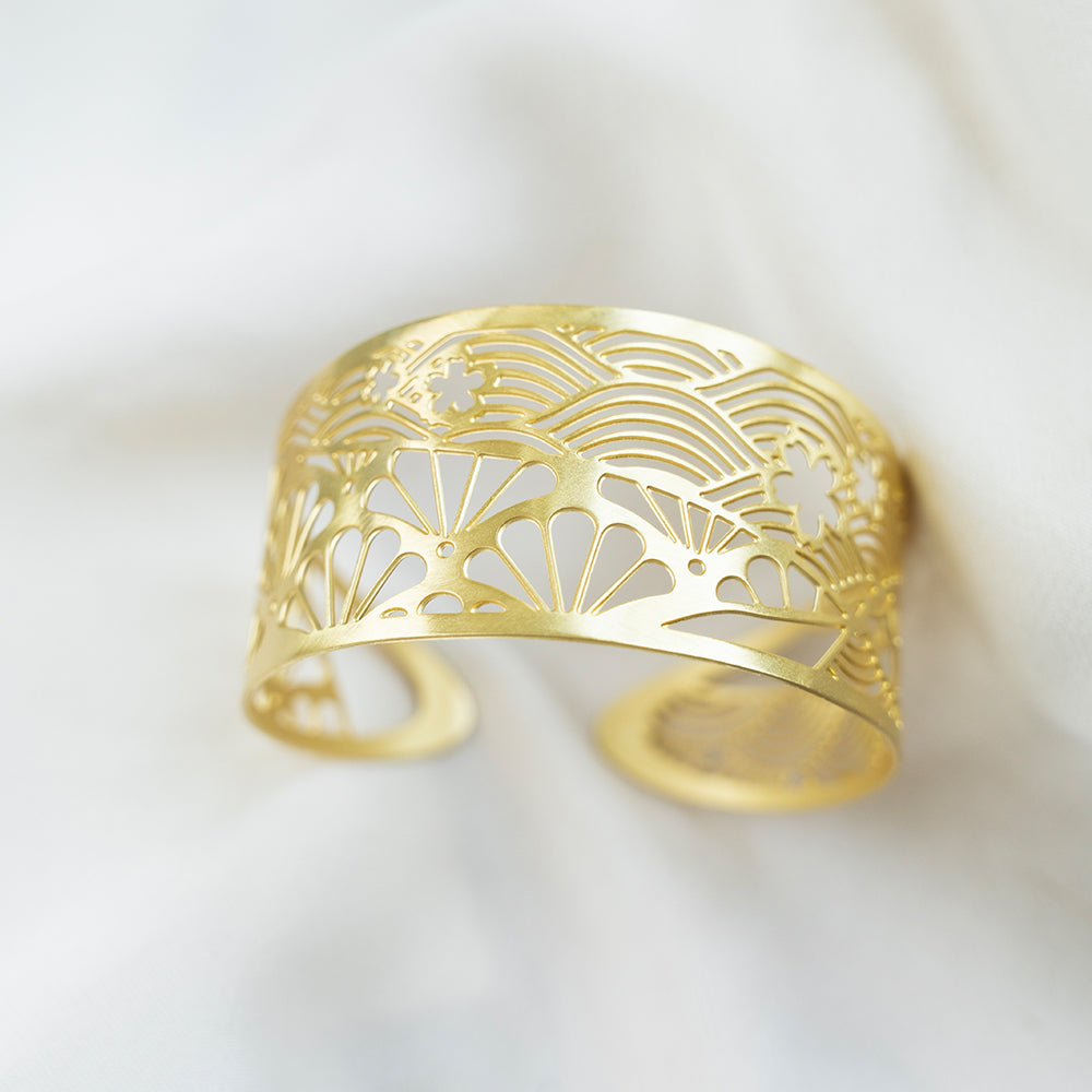 Kintsugi Gold Cuff