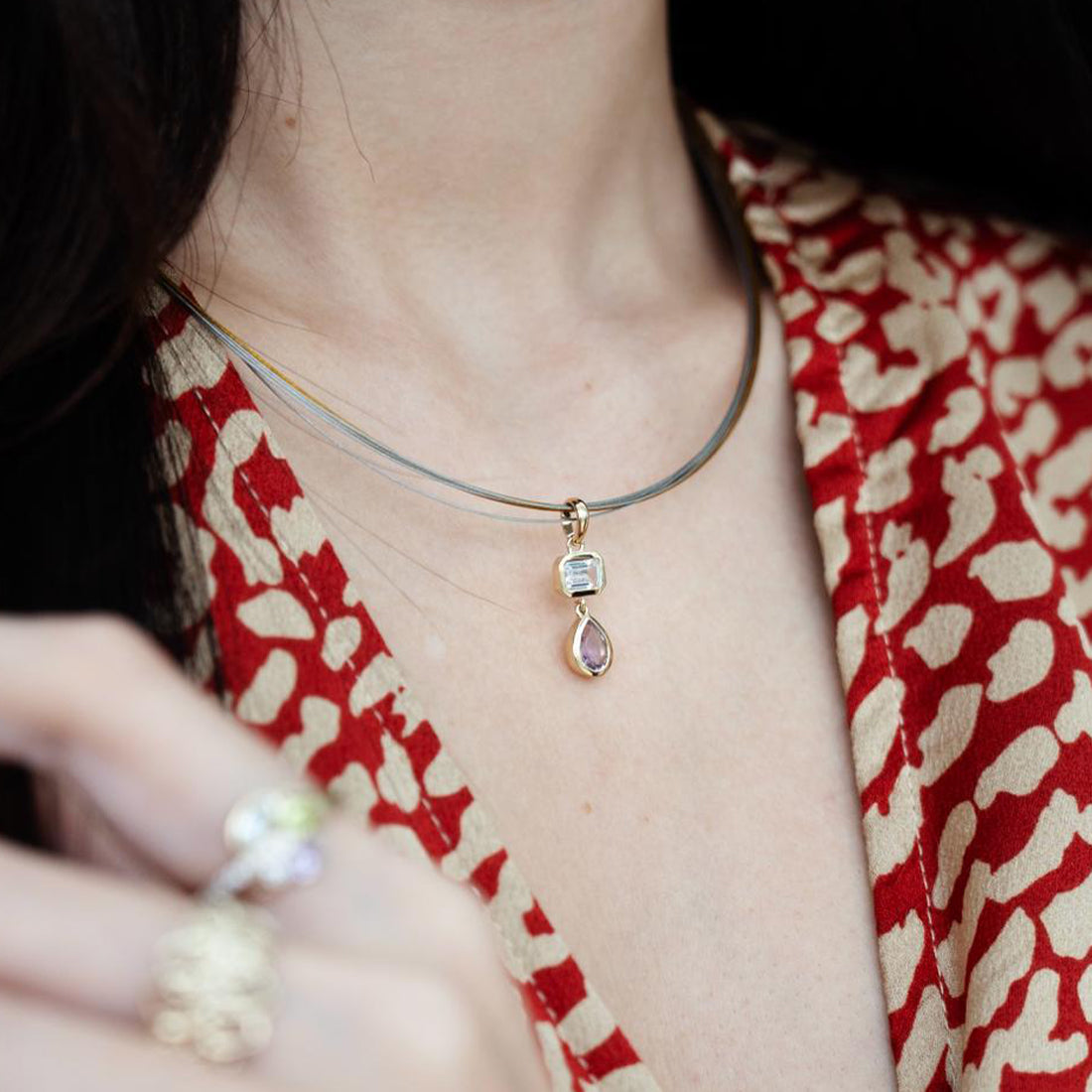 Lavender Light Necklace