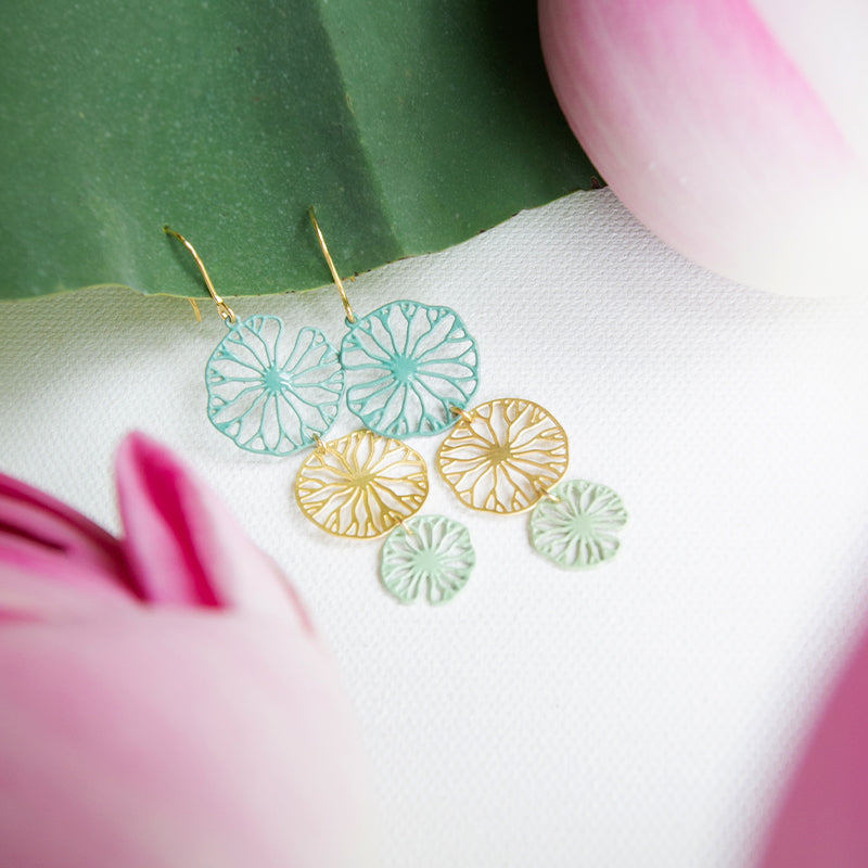 Lily Pad Earrings