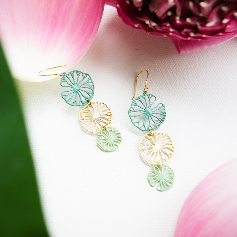 Lily Pad Earrings