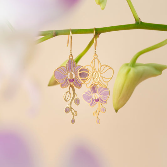 Orchid Earrings