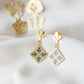 Peranakan Tile Earrings