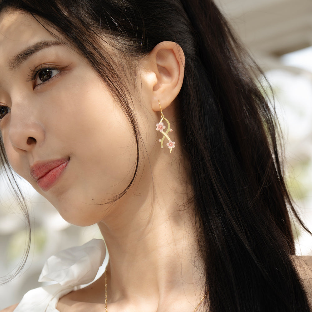 Plum Blossom Earrings