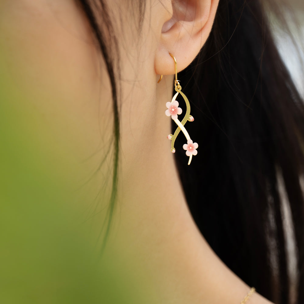 Plum Blossom Earrings