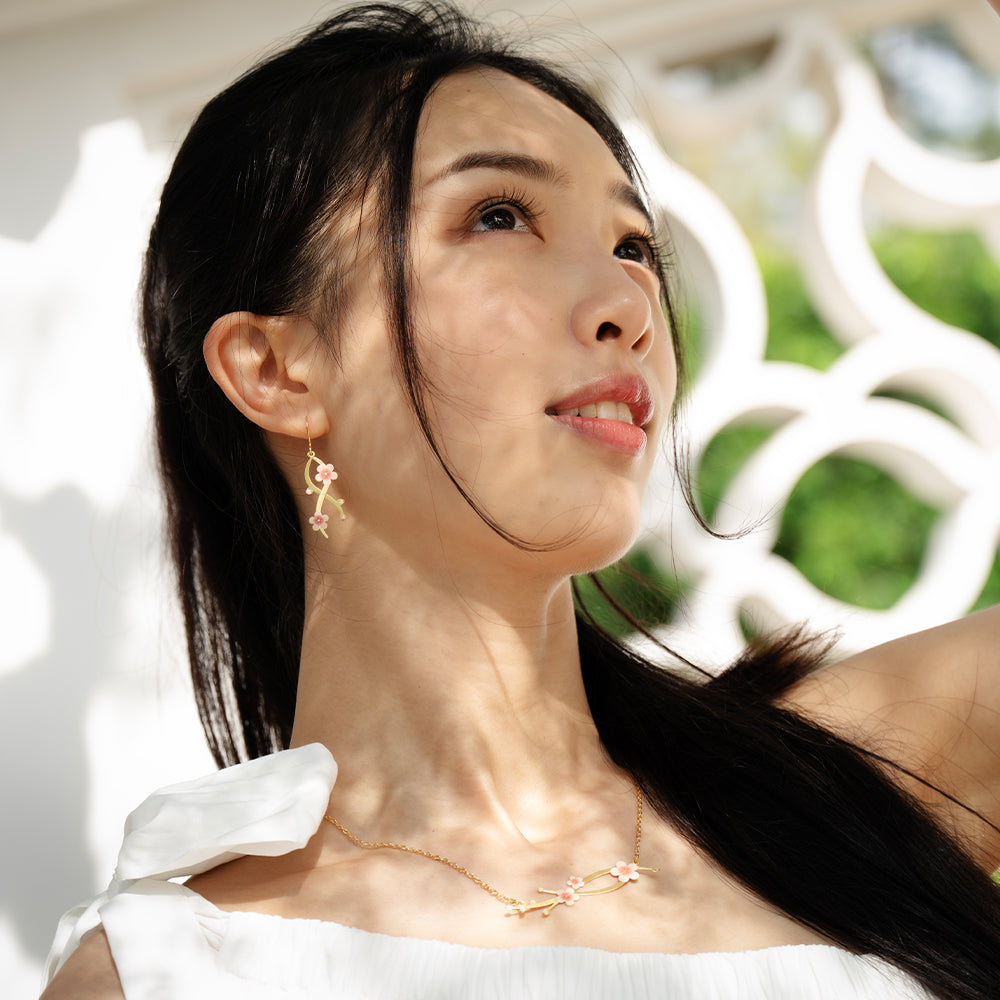 Plum Blossom Earrings