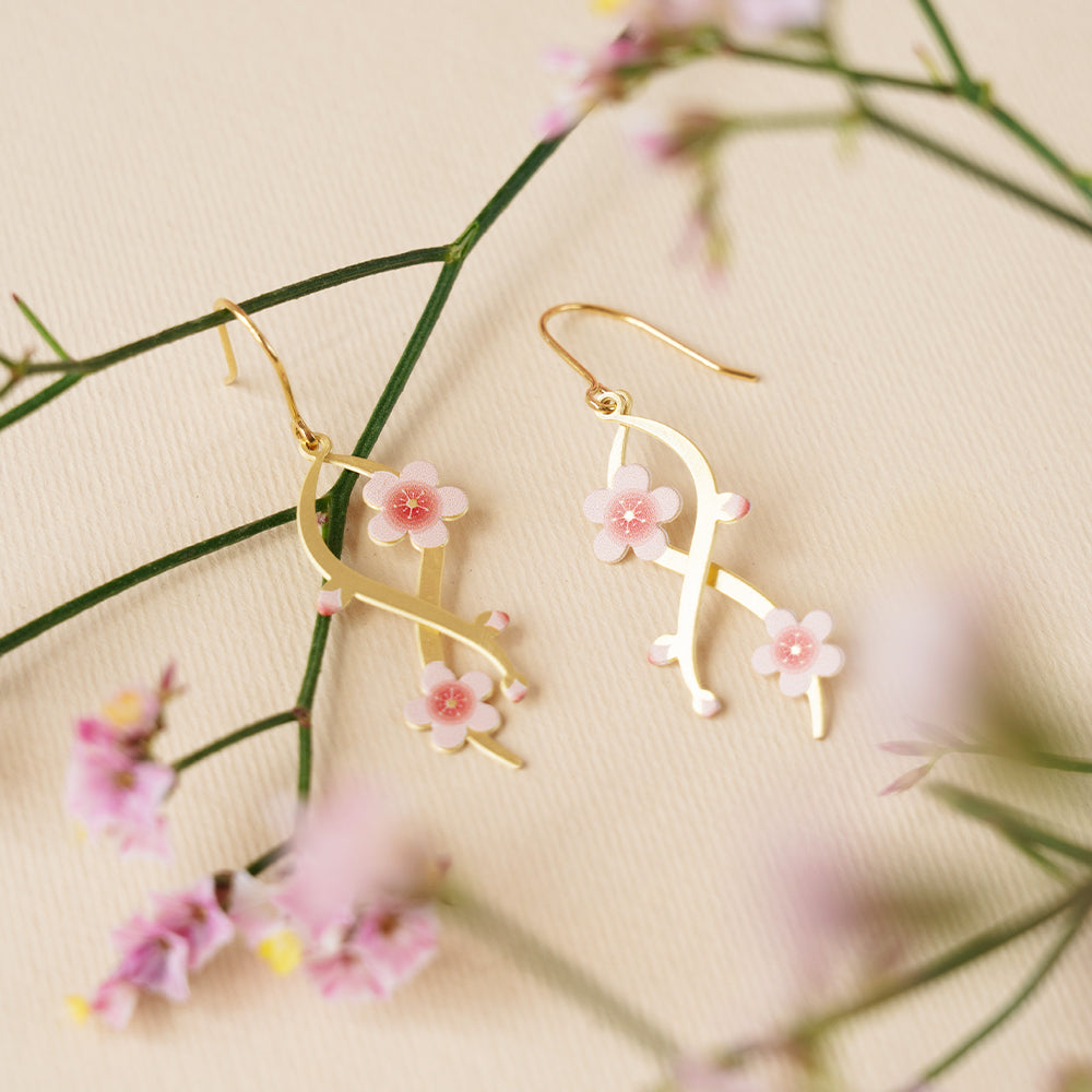 Plum Blossom Earrings
