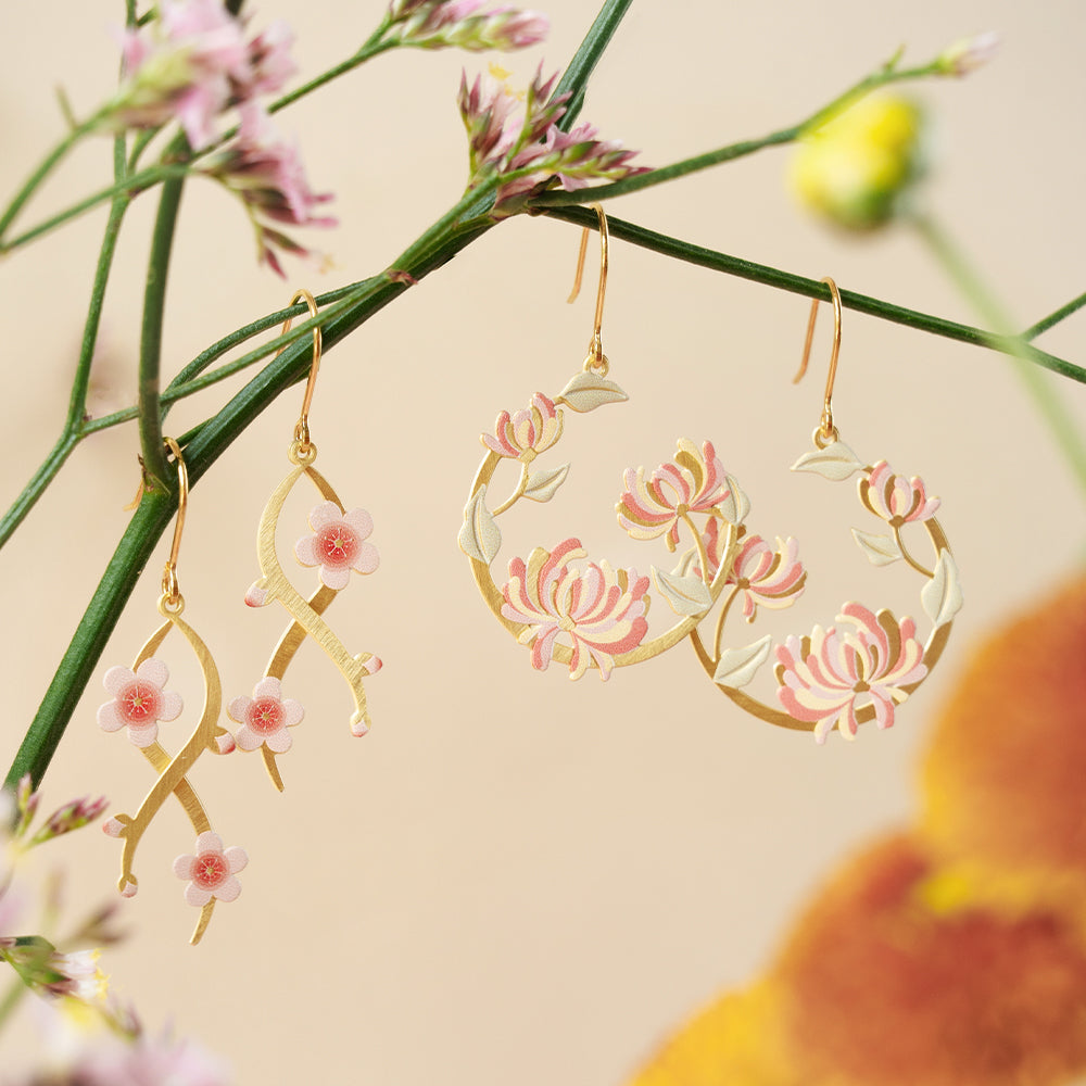 Plum Blossom Earrings