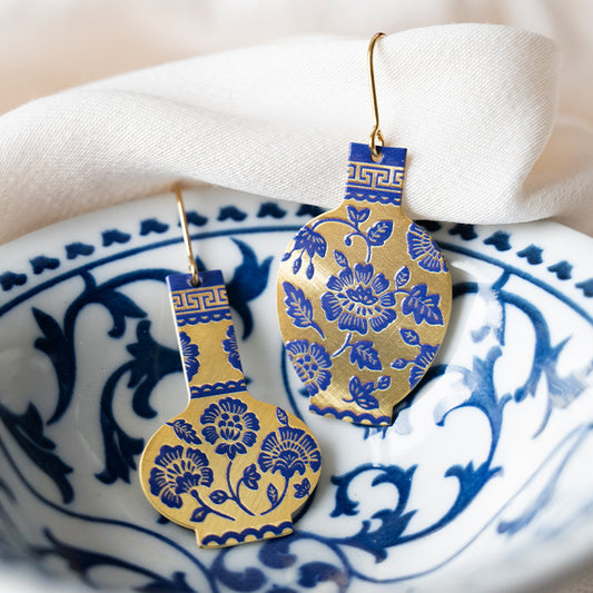 Porcelain Vase Earrings