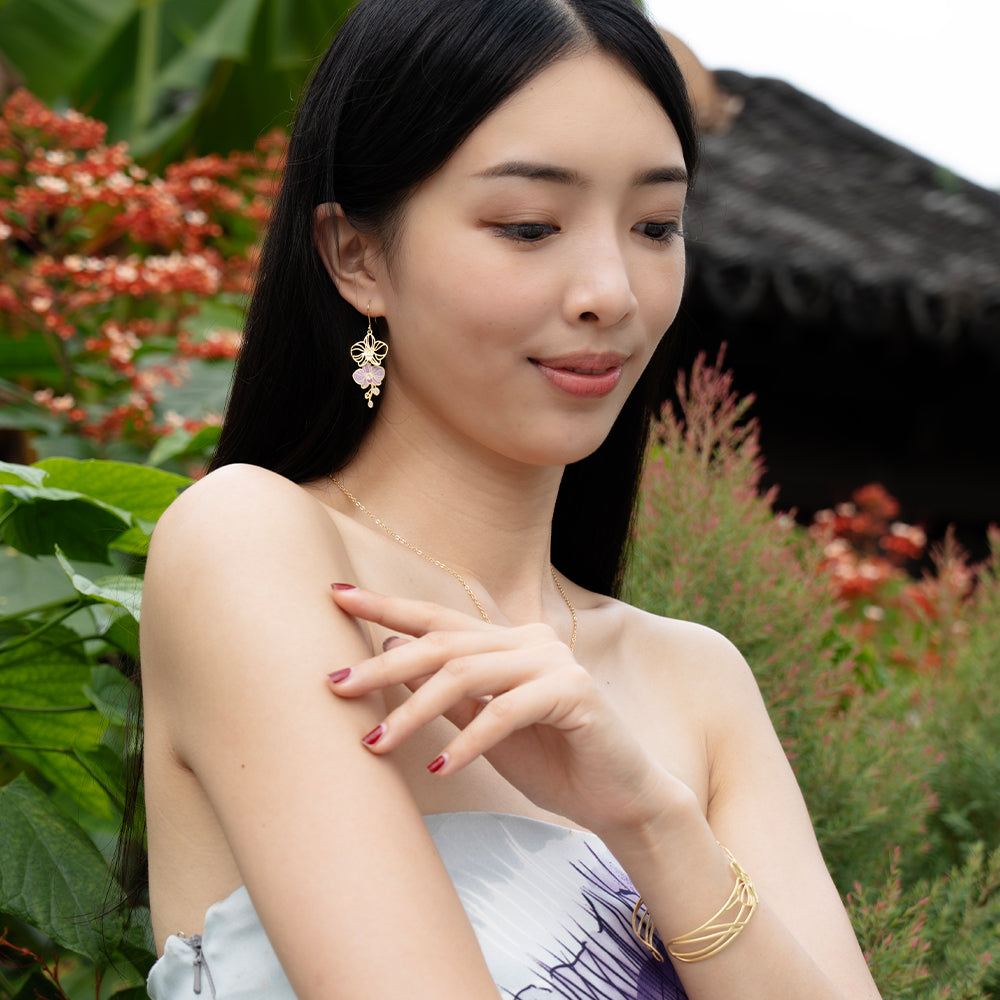 Orchid Earrings