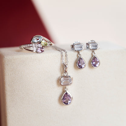 Lavender Light Necklace