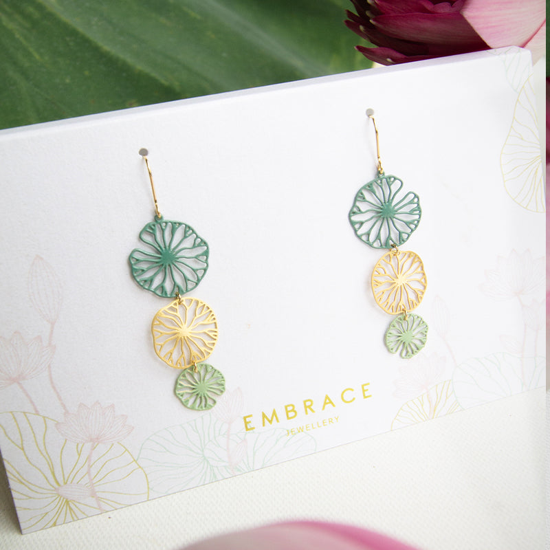 Lily Pad Earrings