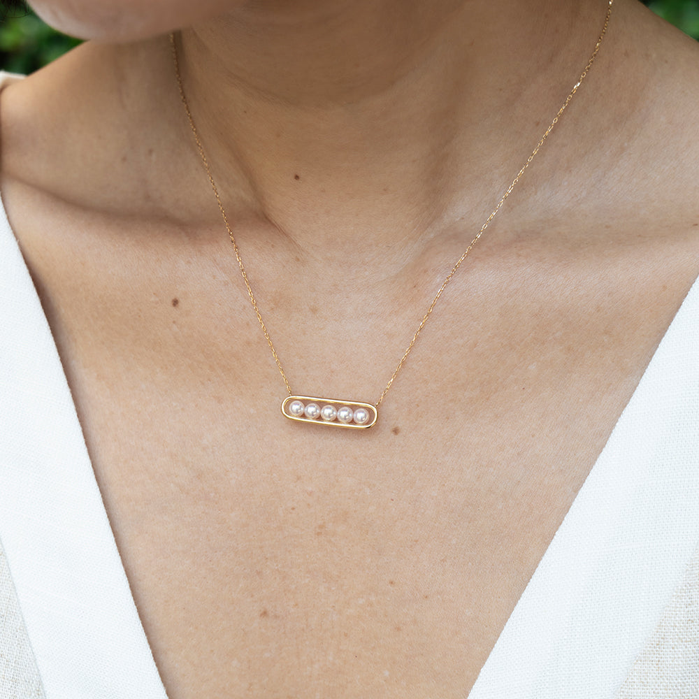 Pearl Bar No 5 Necklace