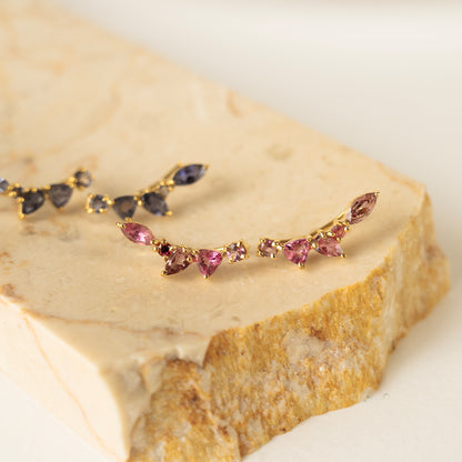 Floral Arc Earrings and Ear Climbers