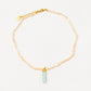 Velatti Freshwater Baby Pearl Short Necklace with Gem Drop
