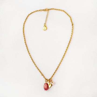 Velatti Petite Gems & Charm Necklace