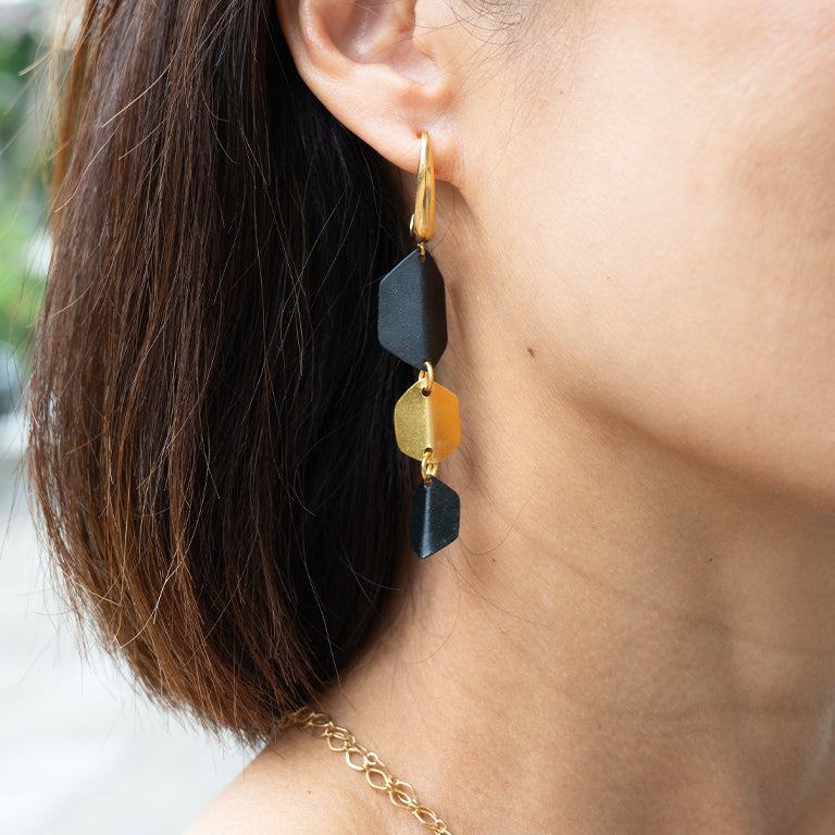 Geometric Trio Hook Earrings