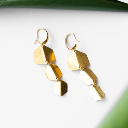 Geometric Trio Hook Earrings