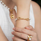 Velatti Long Figure 8 Freshwater Pearl Bracelet