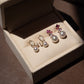 Tourmaline, Amethyst Akoya Pearl Studs