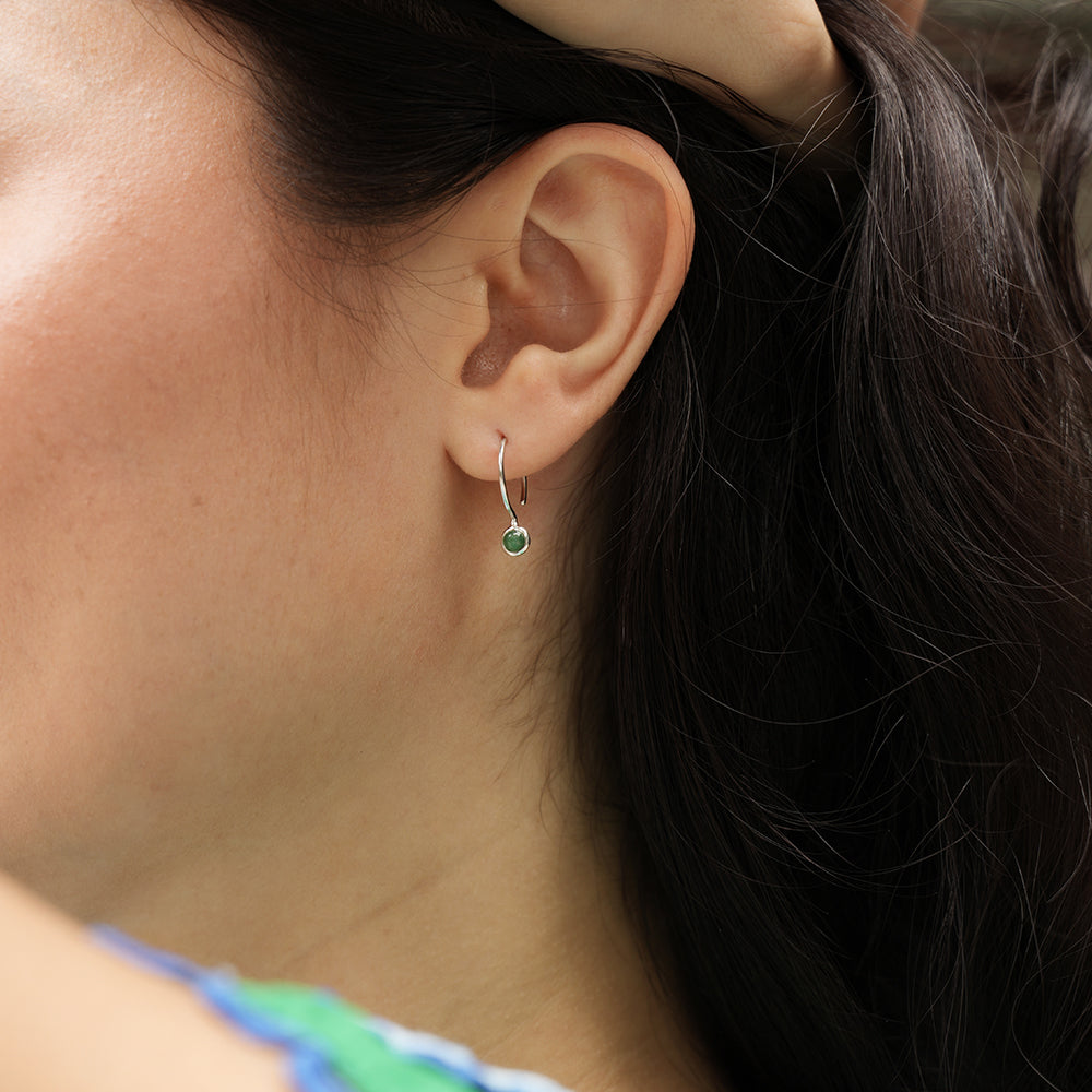 Green Whisper Earrings