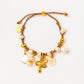 Velatti Hand Braided Cotton Bracelet with Snake Charm