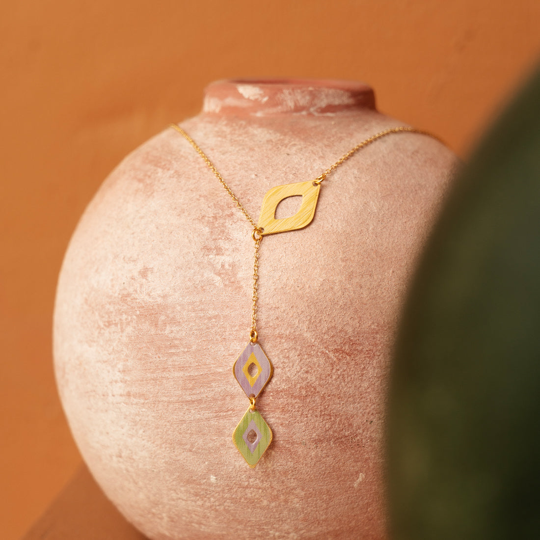 Diamond Ikat Necklace