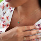 Malachite Circle & Diamond Necklace