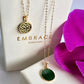 (PRE-ORDER) Yasmin Jade Flower 18k Gold Pendant