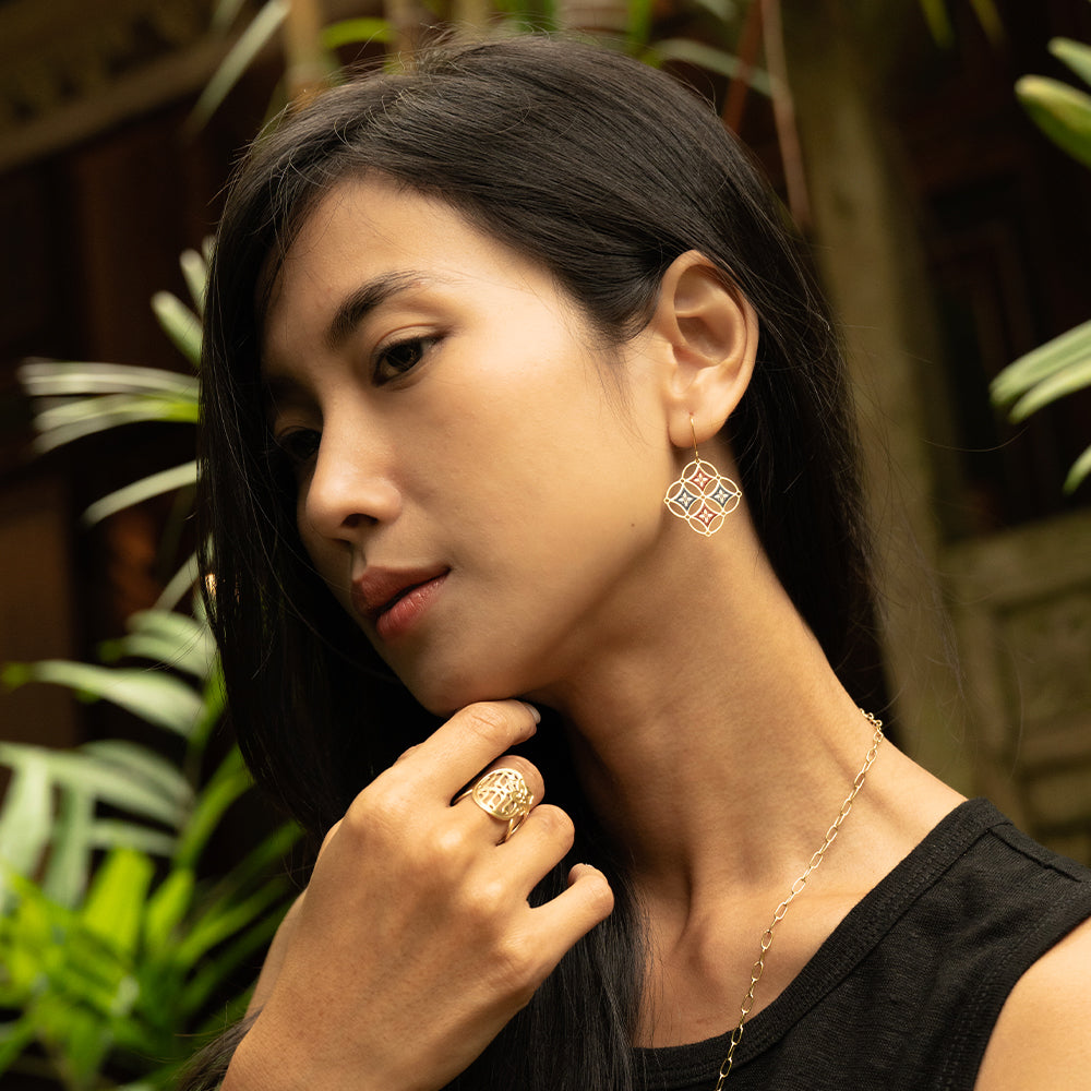 Kawung Earrings
