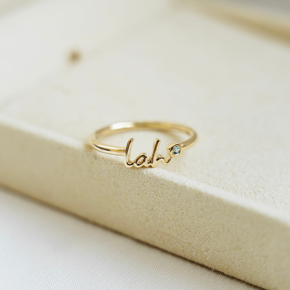Lah Blue Topaz Ring