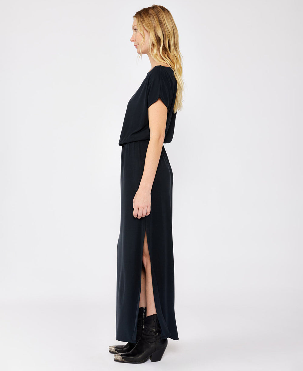 Lovestitch Off Shoulder Slit Maxi Dress