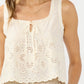 Lovestitch Amelia Eyelet Tank Top